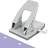 Hole Punches | Heavy Duty 2 Hole Punch | Adjustable | 30 Sheet Capacity | Locking Handle | Metal | Precise Punching | Easy to Use | for Scrapbooking Greeting Cards Journal Office