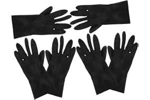 Gogogmee 3- Black Heat Gloves for Hair Styling Waterproof Dye Gloves Anti-slip Grip for Hair Salons