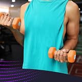 KAYMAN Neoprene Dumbbells Set Anti Slip Hex Edges Water Resistant 1–10kg view 7