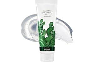 YADAH Cactus Soothing Gel (8.45fl oz) - Sunburn Relief, Calm, Cool & Soothe Irritated Skin, Face Redness. Korean Skin Care. 95% Cactus Extract, Vegan.