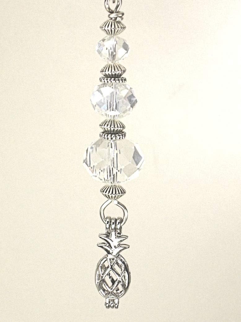 Plantation Pineapple Ceiling Fan Pull Light Pull Chain In Silver