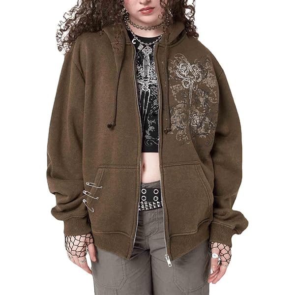 Amazon.com: Y2K Stand Collar Jacket Preppy Oversize Long