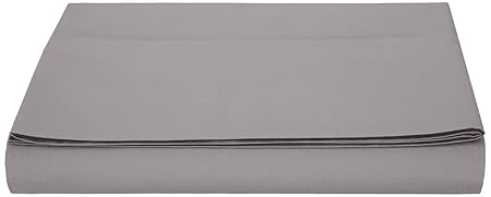 AmazonBasics Bettlaken, Mikrofaser, 180 x 290 + 10 cm - Dunkelgrau
