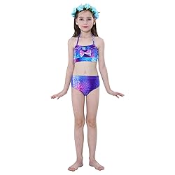 DNFUN Mermaid Tails for Swimming for Girls Bikini