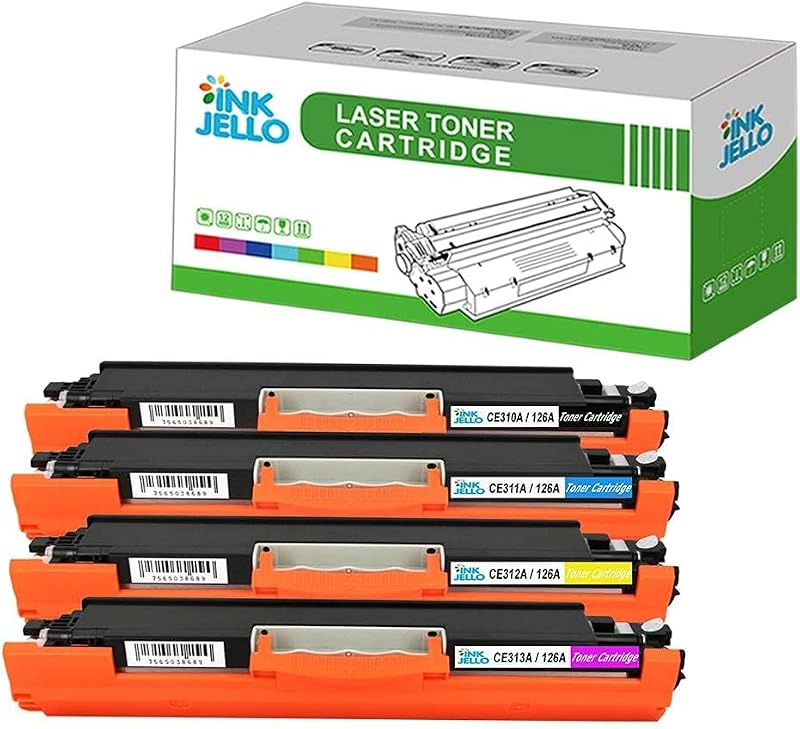 InkJello Compatible Toner 4-Pack for HP CP1025 CP1025nw M175a M175nw CE310-13