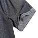 MrWonder Men's Casual Slim Fit Button Down Shirt Short Sleeve Denim Shirts Grey M