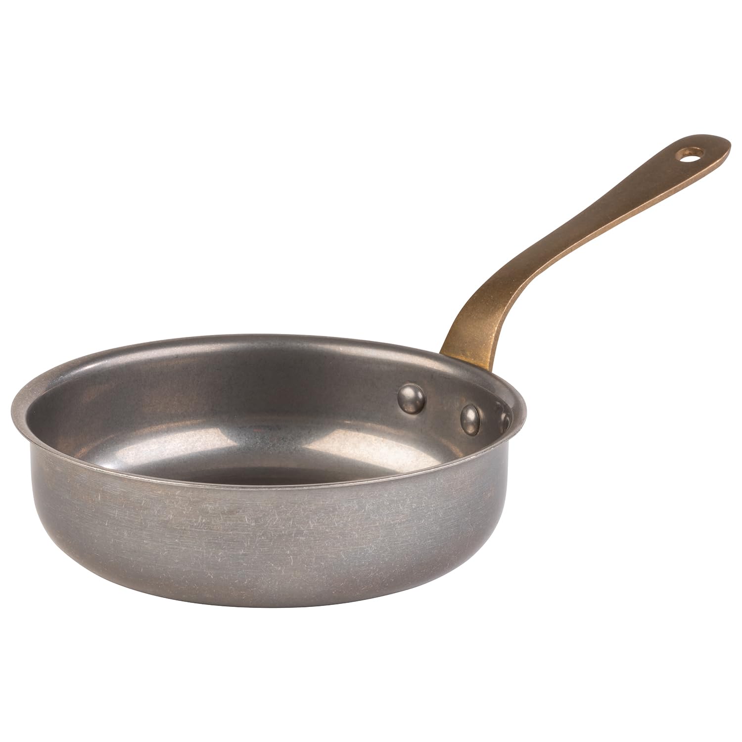 APS Snackholder 40783 Serving Pot/Saucepan Stainless Steel Diameter 14 cm Height 4 cm 0.4 litres Antique Stainless Steel Look