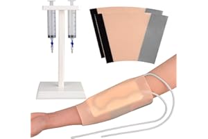 SimCoach Phlebotomy and Venipuncture Practice Kit, Wearable & Detachable IV Practice Trainer Kit, IV Start Kit for Injection Training, Medical Education