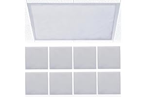 Torixqi 8 Pcs Fluorescent Light Covers for Ceiling Lights Classroom, Magnetic Light Filters, Fluorescent Light Diffuser Covers for Office, Hospitals, Home 4 x 2 Feet (grey)