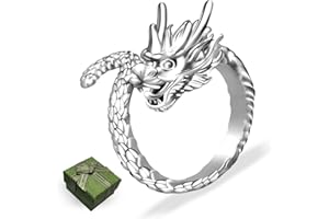 ⅠCROCHET Adjustable Crochet Yarn Tension Ring for Crocheting, Crochet Knitting Rings for Tension, Crochet Accessories Christmas Gifts for Your Family and Friends (Carving Dragon)