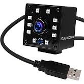 ELP 1080P Day Night Vision USB Camera IR Infrared Webcam for Computer Mini UVC USB2.0 Web Cam High Speed HD PC Webcamera with 3.6mm Lens 100fps 60fps 30fps CCTV USB with Cameras for Laptop Mac Android