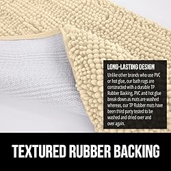 Gorilla Grip Bath Rug 30x20, Thick Soft Absorbent