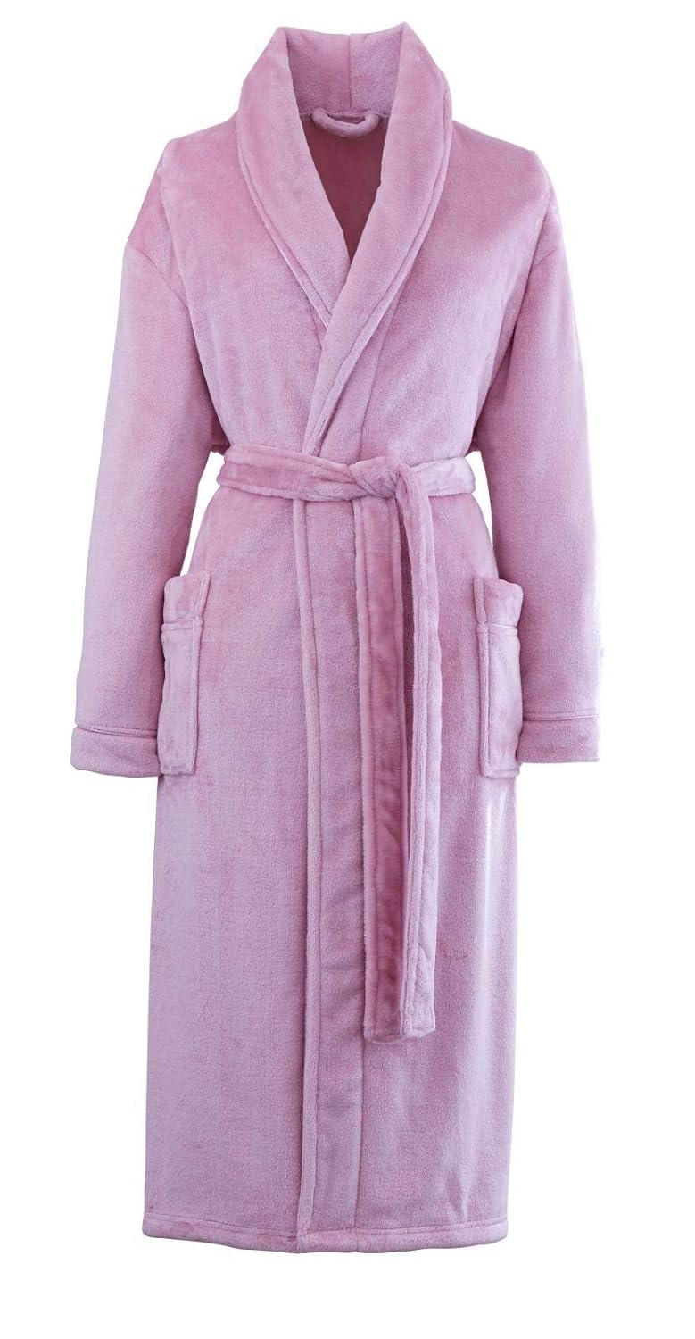 Catherine Lansfield So Soft Bath Robe Pink Amazon.co.uk Kitchen & Home