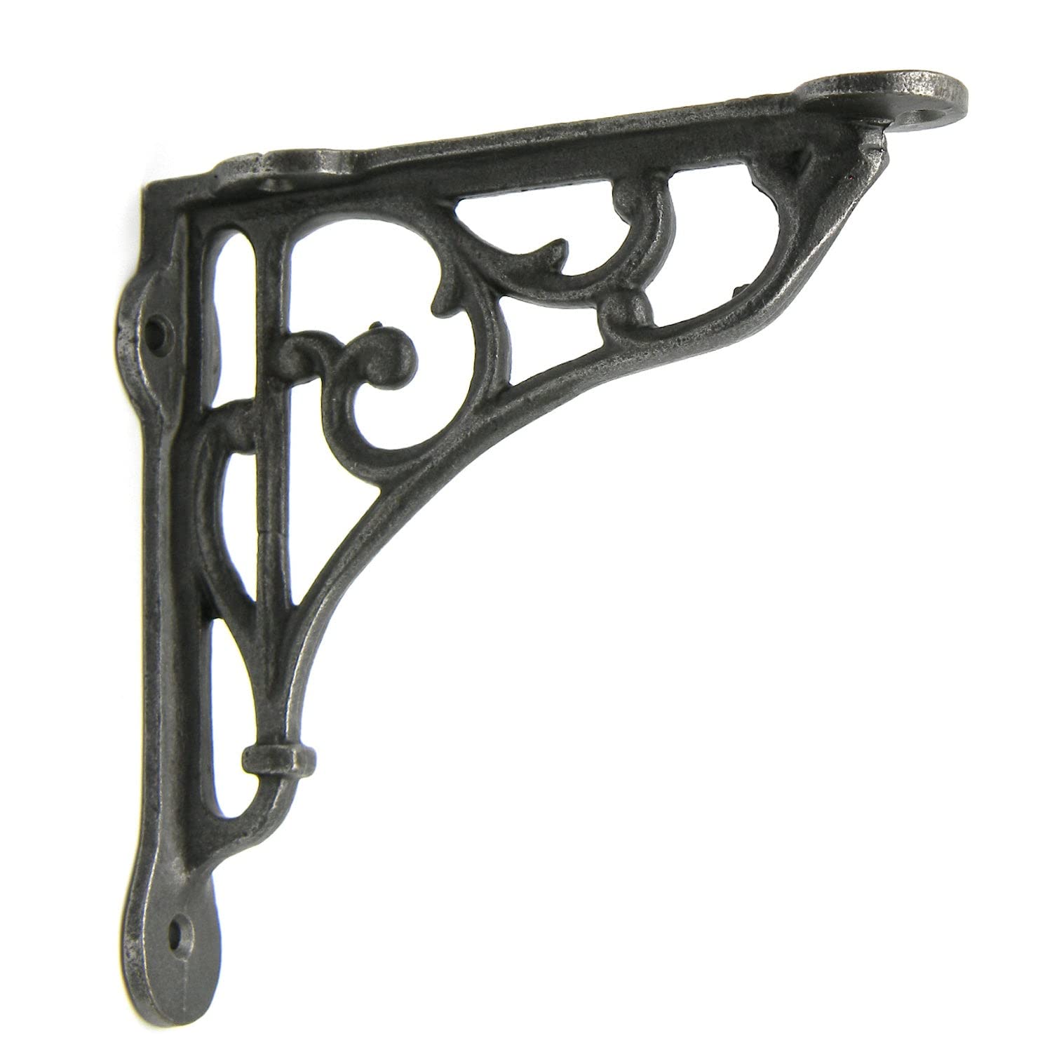 Oakcrafts - Pair of Cast Iron Heritage Shelf Brackets (125mm x 125mm)