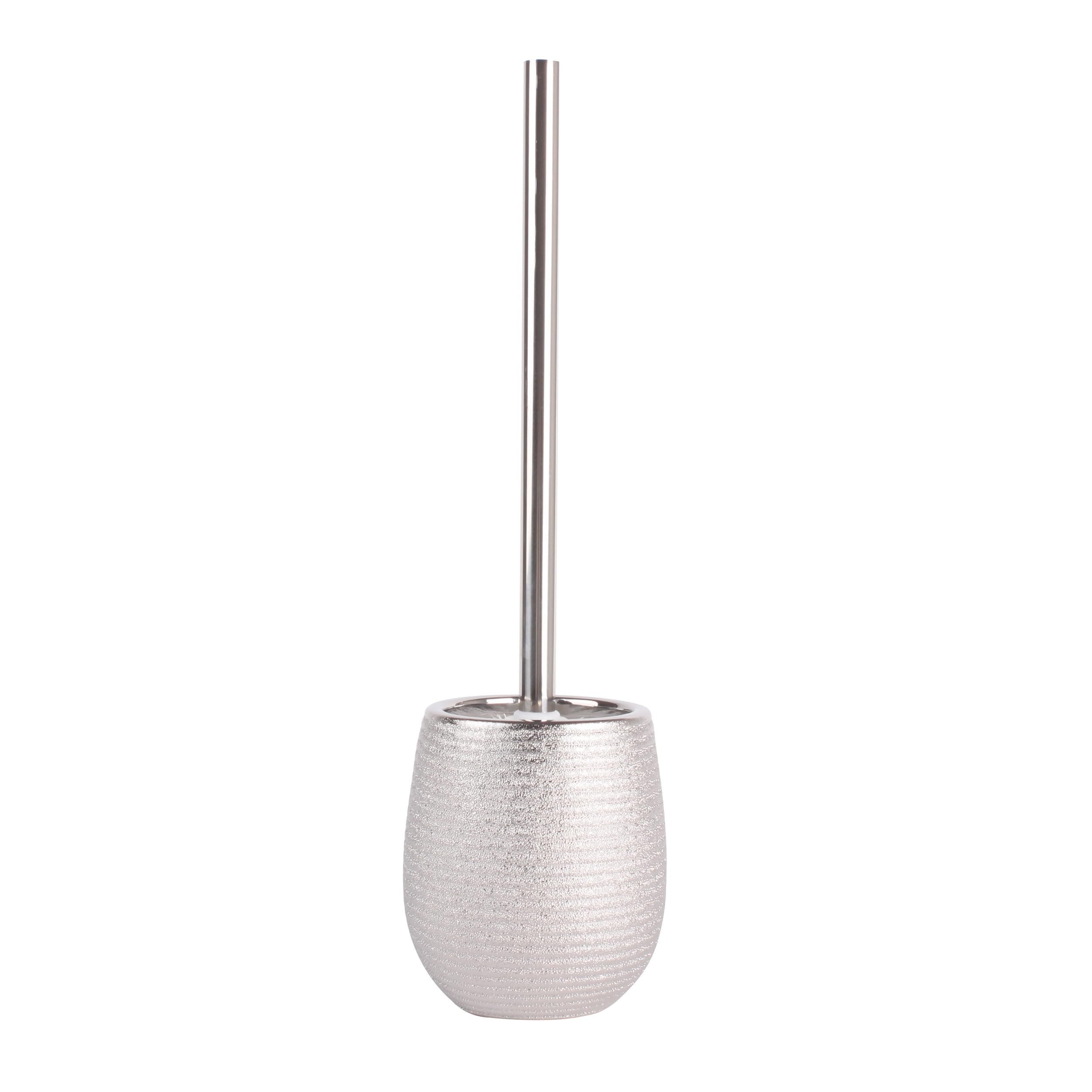 MSV Toilet Brush, Silver, Diameter 9.5 x 37
