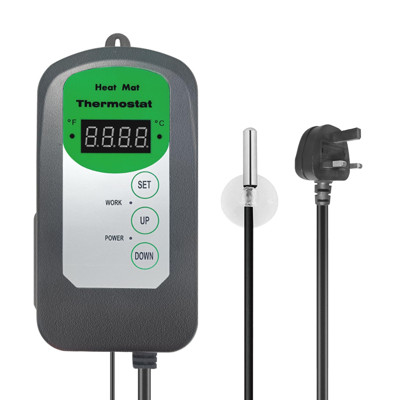 HYDGOOHO Heat Mat Thermostat Controller, 40–108 ºF 1000W for Seedlings Germination,Reptiles,Incubation and Fermentation Indoors