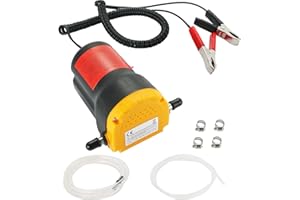 AMGSH 12V 60W Oil Change Pump Extractor, Changing Diesel Fluid Scavenge Suction Oil Transfer Pump Kit for Car, Jet Ski, Truck