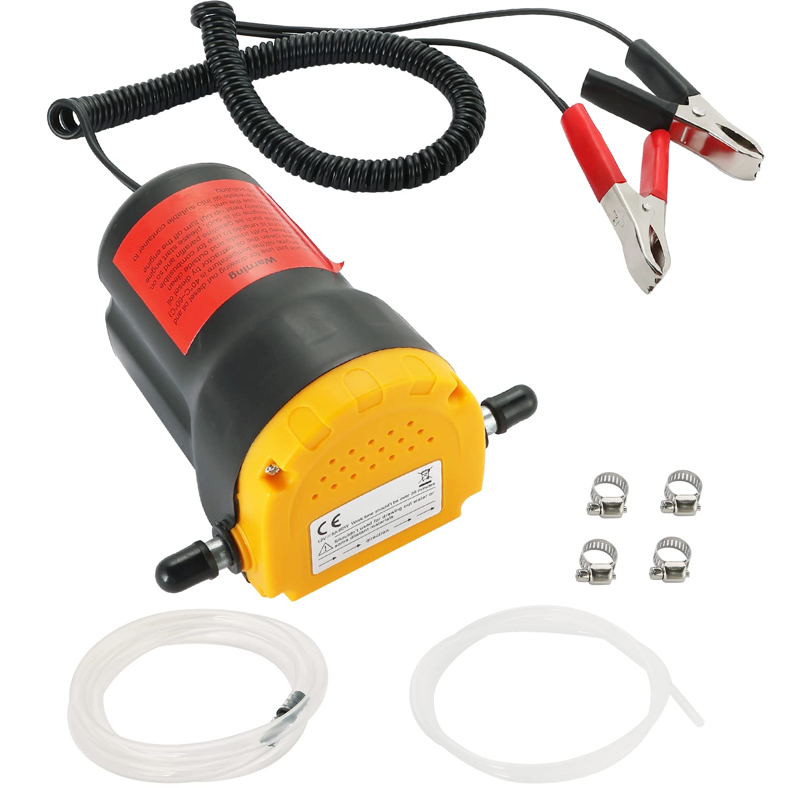 Photo 1 of AMGSH 12V 60W Oil Change Pump Extractor, Changing Diesel Fluid Scavenge Suction Oil Transfer Pump Kit for Car, Jet Ski, Truck, Camper, Motorbike,ATV,RV, Boat

