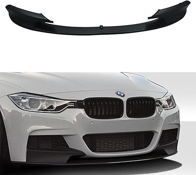 Amazon Com Ninte Front Bumper Lip Spoiler For 12 18 Bmw F30 3 Series Performace Style Only Fit M Tech Bumper 2pcs Automotive