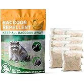 Natural Raccoon Repellent Granules – 8-Pack (25g per Bag) | Eco-Friendly, Non-Toxic & Long-Lasting Protection with Garlic, Peppermint & Wintergreen Oils | Safe for Pets and Children