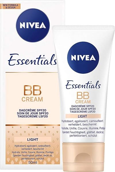 Nivea Essentials BB Cream SPF 20 Light 50g Intensive Care Day Cream Foundation