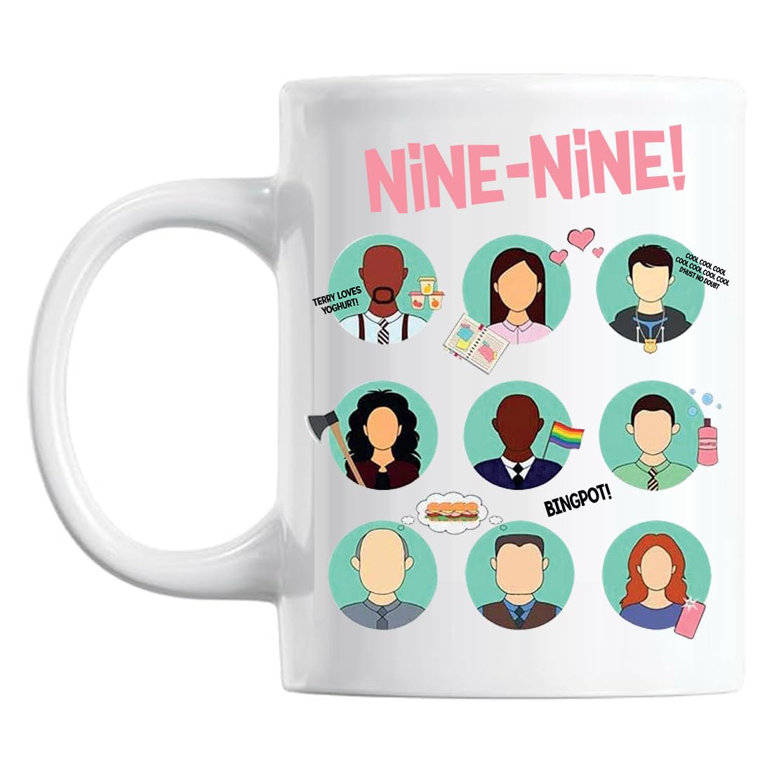 BakoIsland Brooklyn Nine-Nine Squad Classic Tea Mug, Coffee Cup