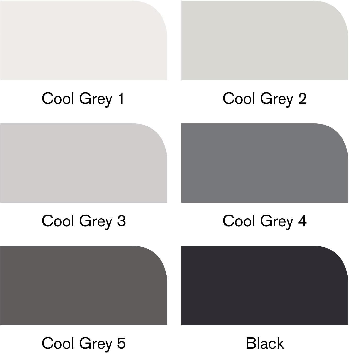 6 X WINSOR AND NEWTON BLACK PROMARKERS