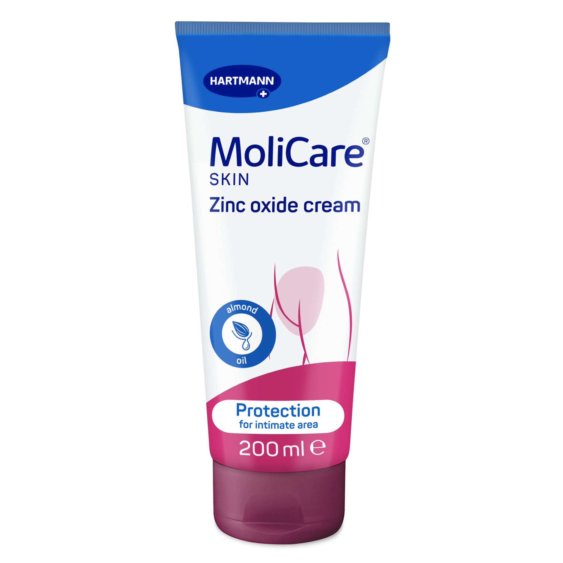 MoliCare Skin Zinc Oxide Cream – Anti-Inflammatory Cream & Nourishing Protection | Soothes Stressed & Irritated Skin | 200ml