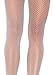 Leg Avenue Women's Glitter Fishnet Tights, White/Silv, One Size