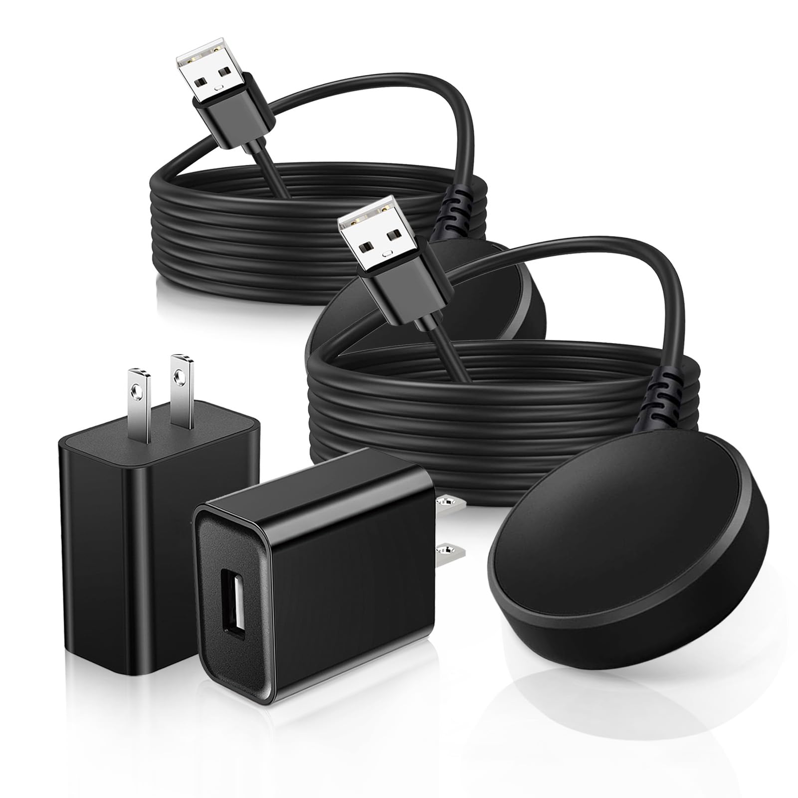 Photo 1 of 2 Pack Watch Charger Adapter Compatible for Samsung Galaxy Watch 8/8 Classic /7/6/5/4/3/FE/Active 2/Active Classic/5/5 Pro/4/4 Classic/3/Active 2 Series Magnetic Wireless Charging Cable Cord 3.3FT