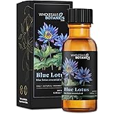 Blue Lotus Essential Oil by Wholesale Botanics | Premium Grade Essential Oil | for Aromatherapy, Soaps, Lotions, & Candles | Vegan & Cruelty Free (0.5 Fl Oz)