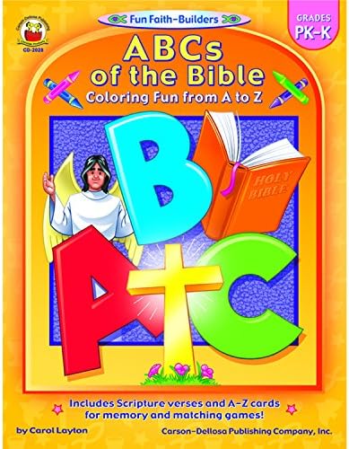 Carson Dellosa Publications CD-2028 Abcs of The Bible, 1.2" Height, 8.3" Wide, 10.9" Length
