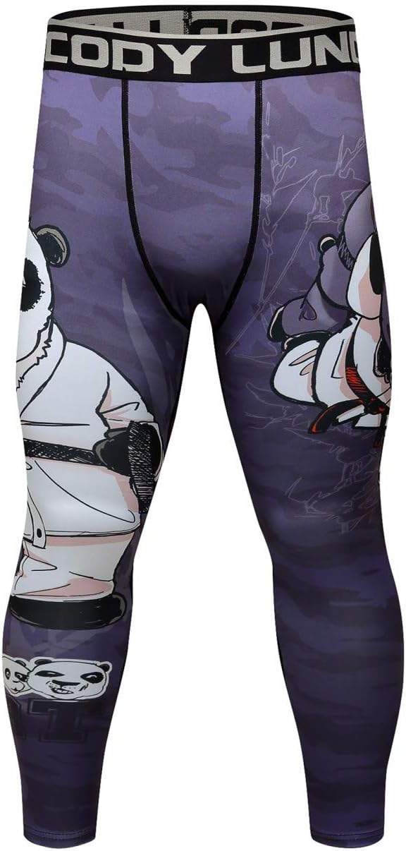 Cody Lundin Men's Compression Dry Cool Sports Tights Pants Running Leggings Workout Tights Long Trousers for Men