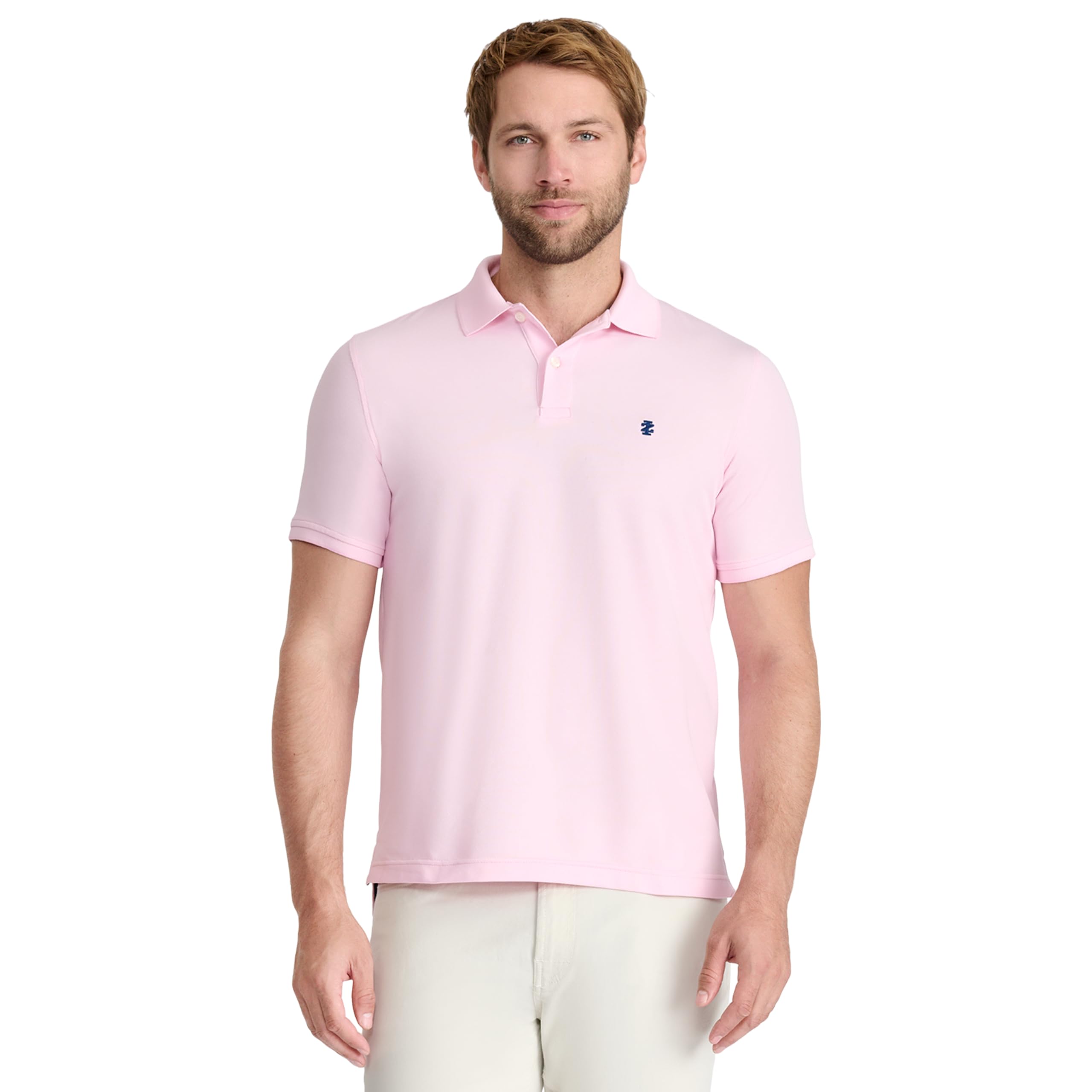 IZOD Men’s Advantage Performance Short-Sleeve Polo Shirt, Fairy Tale, Medium