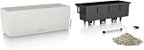 Lechuza Balconera Color 50 Light Gray Balcony Box with Irrigation view 2