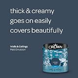 Crown Midnight Navy Matt Emulsion Paint 2.5L Water Based Quick Dry</wbr> view 6