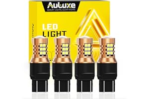AULUXE 7443 LED Back Up Reverse Lights Brake Tail Lights Turn Signal Bulb, 21-SMD, 500% Brighter, 6500K White, Lasest Copper 