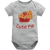 MTYZTSQK Cutie Pie Baby Bodysuit Funny Newborn Clothes Infant Boys Girl Romper