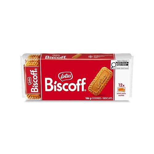 Lotus Biscoff - Caramelized Biscuit Cookies - 12 Pockets x 2 Cookies - 186g - Pack of 1