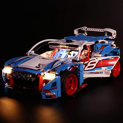 YVSoo LED Licht-Set für Baustein Spielzeug LED Beleuchtung Kit für Lego Technic 42077 - Rallyeauto - Modell Nicht Enthalten