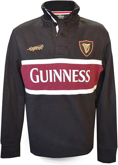 guinness long sleeve rugby shirt