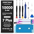 DRECHAS [10000mAh] Battery for iPhone 7 Plus, Upgraded High Capacity 0 Cycle Li-Polymer Replacement Battery for iPhone 7 Plus Models A1661, A1784, A1785 with Complete Professional Repair Tool Kit