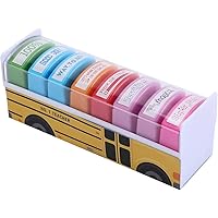 Teacher Stamps - Self Inking Motivational Encouraging and Colorful Set for School Classroom and Homeschool Setting (Set of 8)