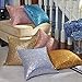 Decorative Throw Pillow Cover for Couch - PONY DANCE Solid Sequins Cushion Cover Bling Square Sofa Pillowcase with Hidden Zipper,18