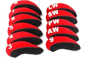 Craftsman Golf 11pcs/Set Neoprene Iron Headcover Set with Large No. for All Brands Callaway,Ping,Taylormade,Cobra Etc.