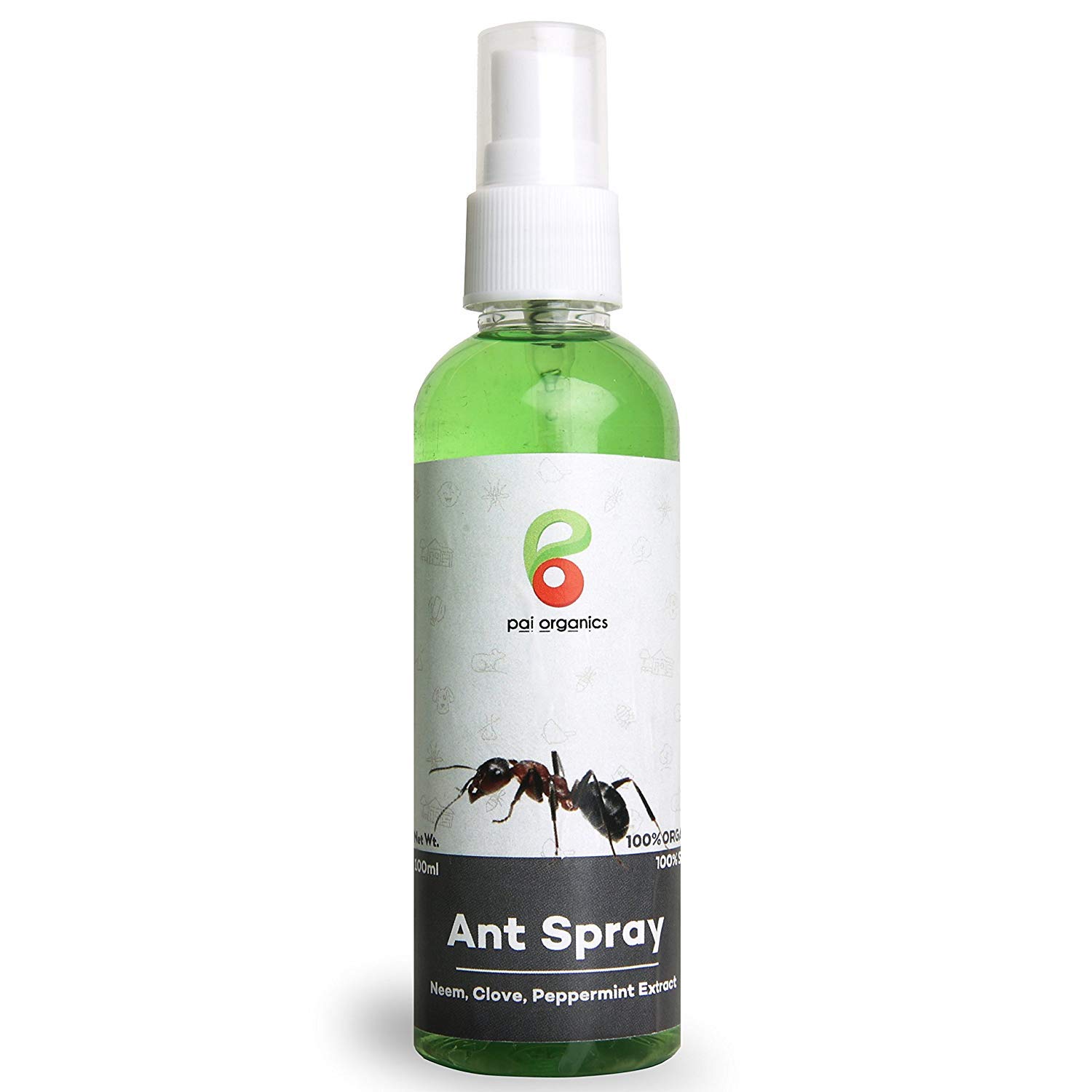 Pai Organics Natural Ant Killer, Ant Spray/Ant Repellent 100 Organic