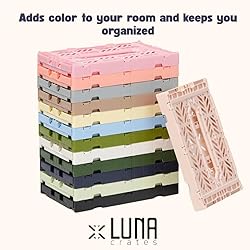 Collapsible Storage Box, Foldable Crate Organizer