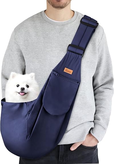 CUBY Puppy Dog Carrier Sling for Small Medium Dogs Shoulder Strap 15in