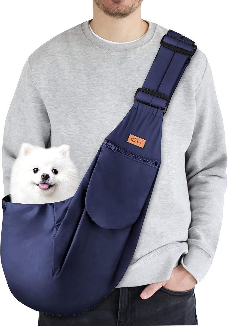 CUBY Puppy Dog Carrier Sling for Small Medium Dogs Shoulder Strap 15in