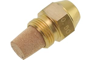 Oil Burner Nozzle 60 Degree Spray Angle Brass Body Stainless Steel Metering Parts 9/16 BSPT Male Thread Diesel Methanol Hollo